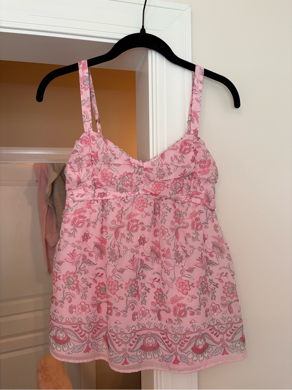 Hollister paisley cinched flowy tank top